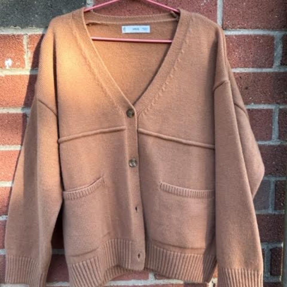 Mango Camel Wool Blend Sweater - Like New!